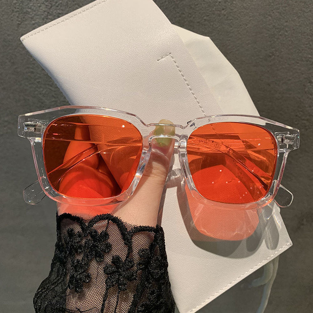 Gradient Square Sunglasses Women Vintage Oversized Sun Glasses Men Brand Designer Trend Colored Glasses Outdoor UV400