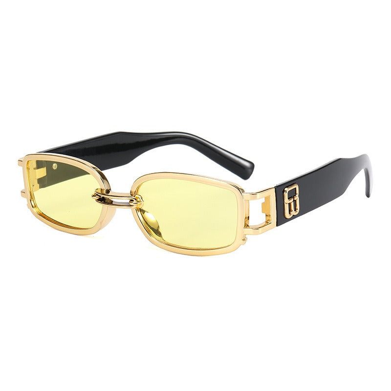 Fashionable Resin Sunglasses Men's Stall Red Transparent Glasses