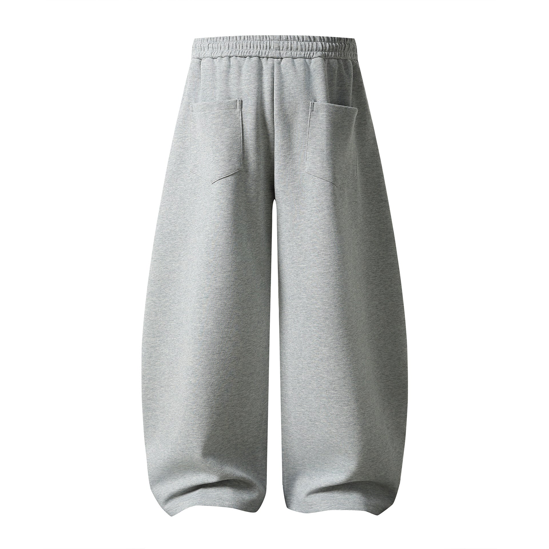 Distressed Number Flag Patchwork Sweatpants Loose Wide-Leg Style Streetwear Casual Long Pants