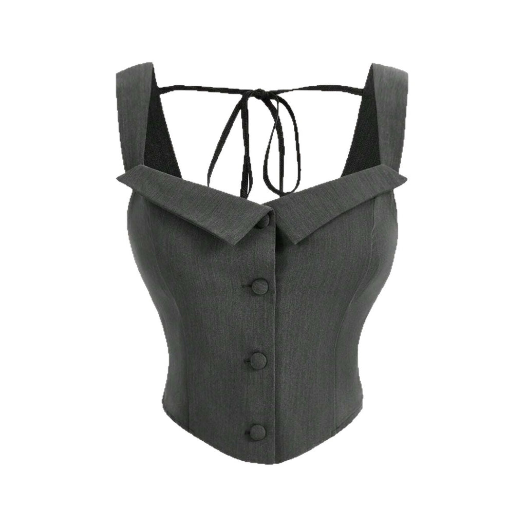 Slim fit sleeveless top