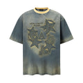 Star letters make old short sleeves