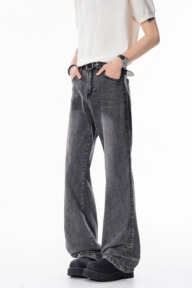 Slim Fit Straight Leg Denim Jeans Men
