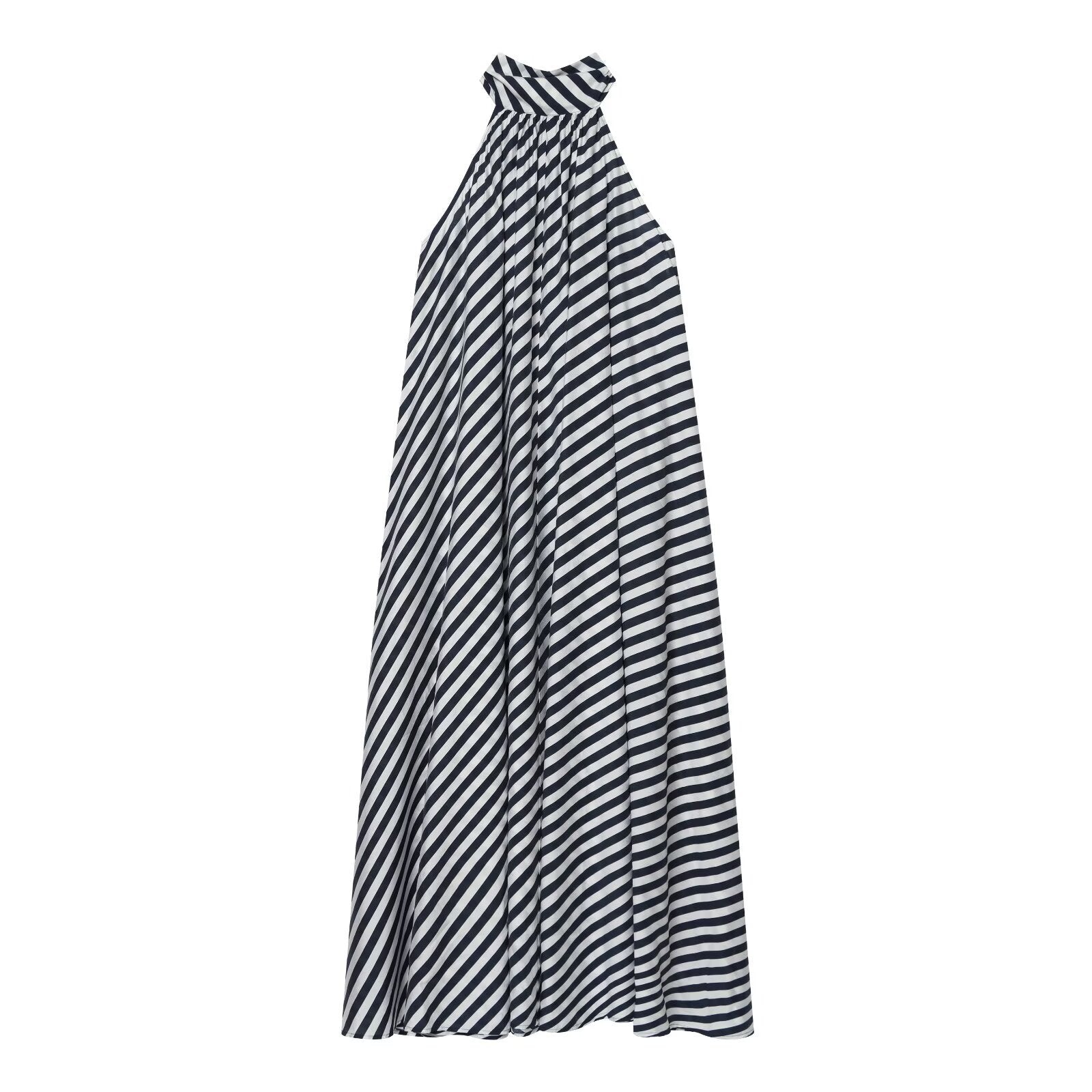 Lace up design A-line dress