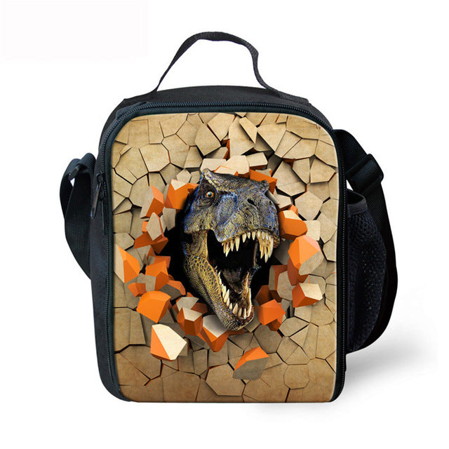 FORUDESIGNS Dinosaur 3D Printing Set School Backpacks for Boys Orthopedic Satchel Schoolbag Children Kids Shoulder Book Bag