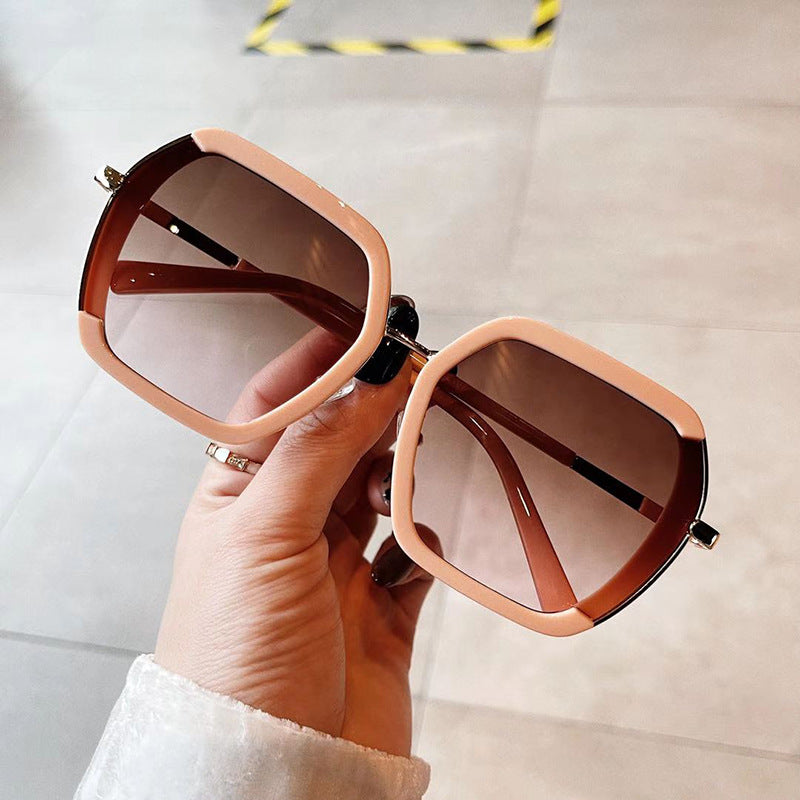 Sunglasses Men's And Women's Korean Version Big Frame Glasses Trendy Street Sunglasses