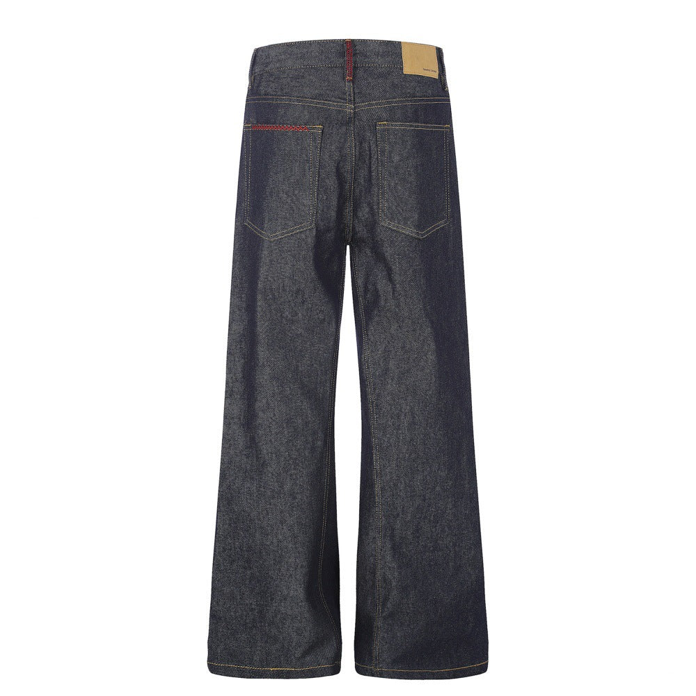 Original color denim micro flared pants