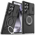 Samsung S26 Ultra Magnetic Rotating Car Mount Phone Case A17 Lens Flip Cover S25 Shockproof