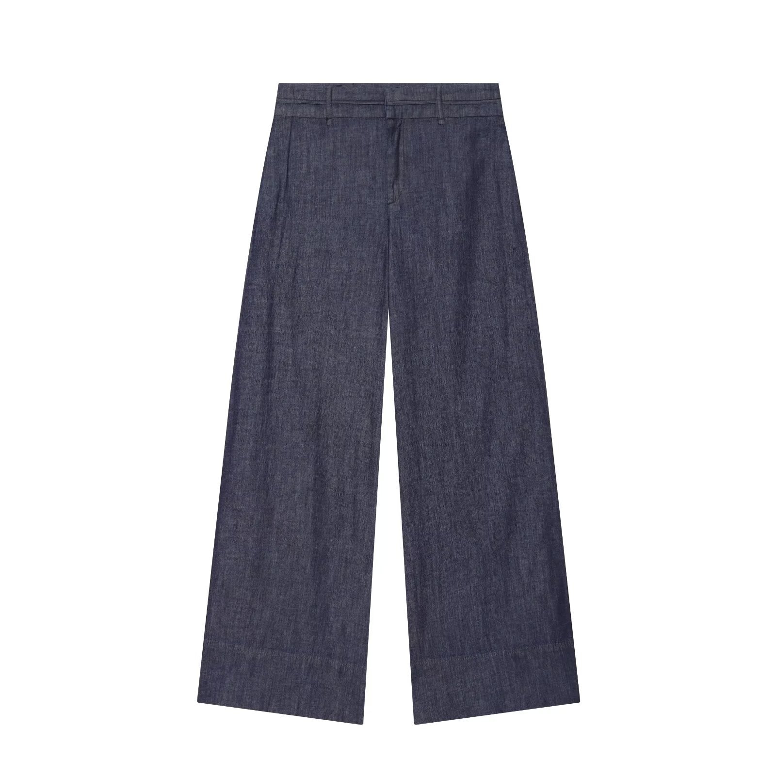 Asymmetric top+wide leg pants set