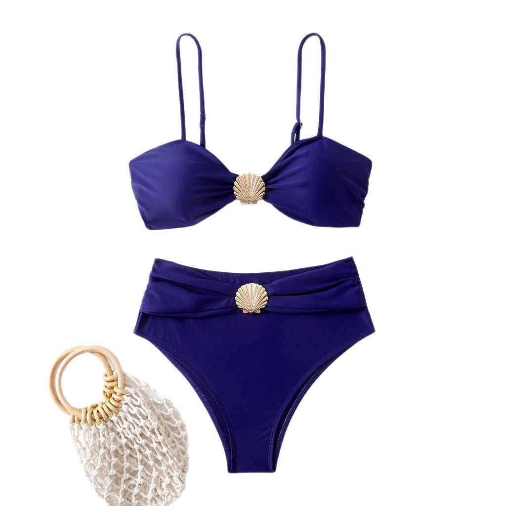 Split women's bikini swimsuit
