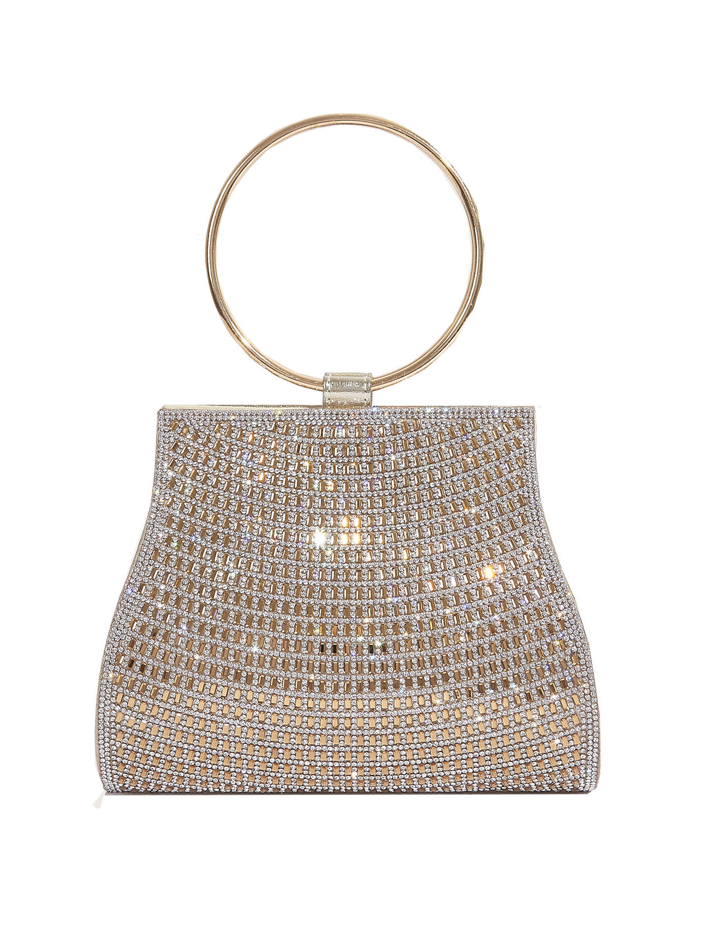 PU diamond bag magnetic buckle chain bag