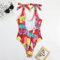 Triangle one-piece beautiful back swimsuit bikini