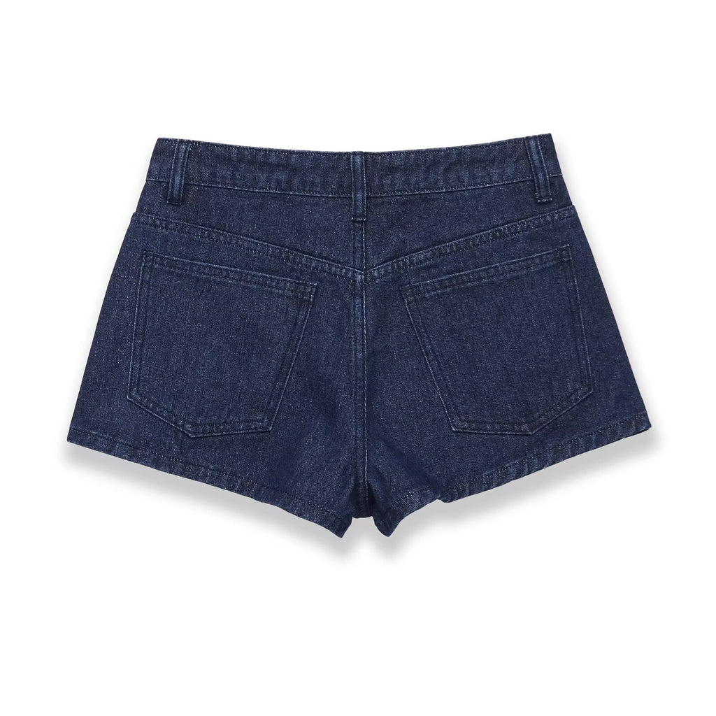 Street high waisted curved edge jeans