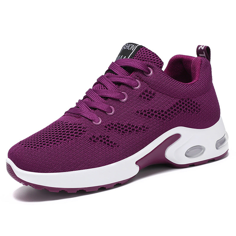 Plus Size Cushioning Shoes, Versatile Soft Sole Breathable Athletic Shoes