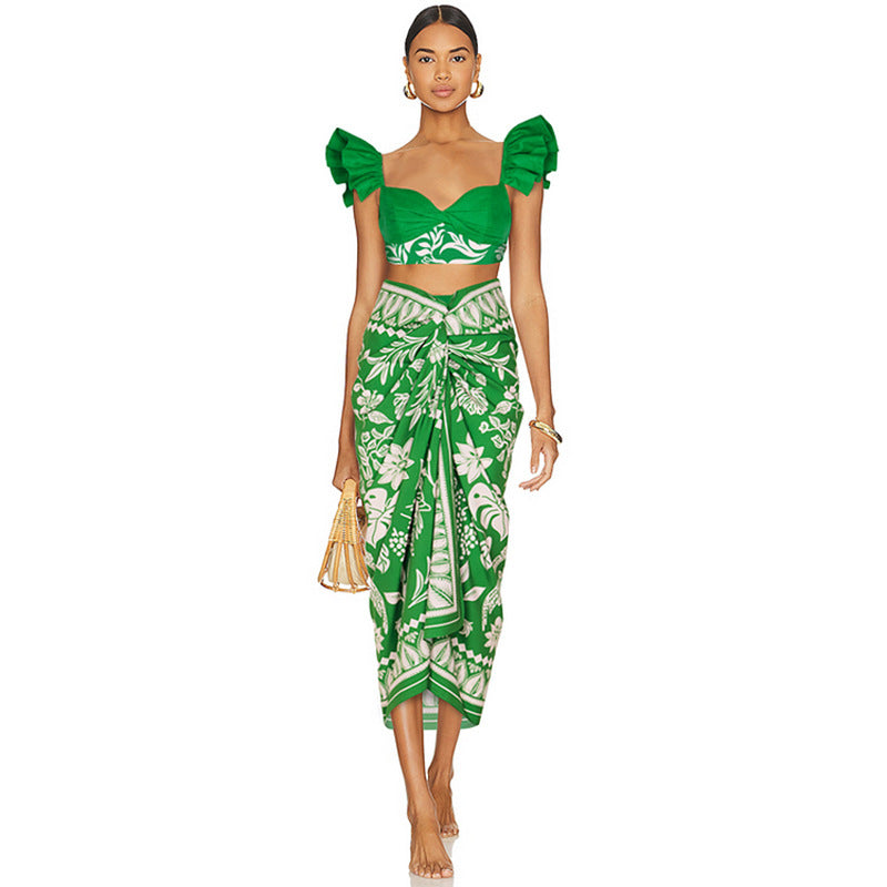 High-Waisted Sexy Bikini Beach Vacation Set Dress, Swimwear for Women