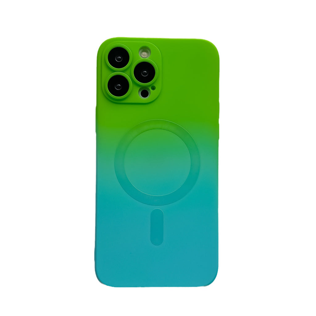 Two tone gradient liquid magnetic suction suitable for Apple 17 Promax phone case