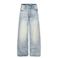 Wash and make old wide leg jeans