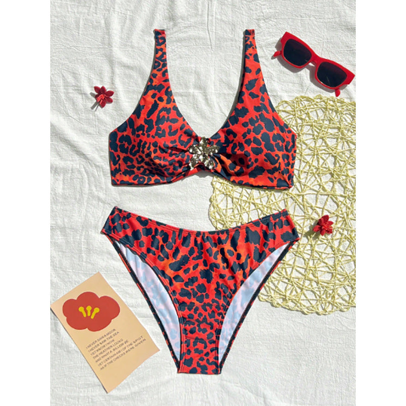 Sexy Leopard Print Bikini Swimwear for Women