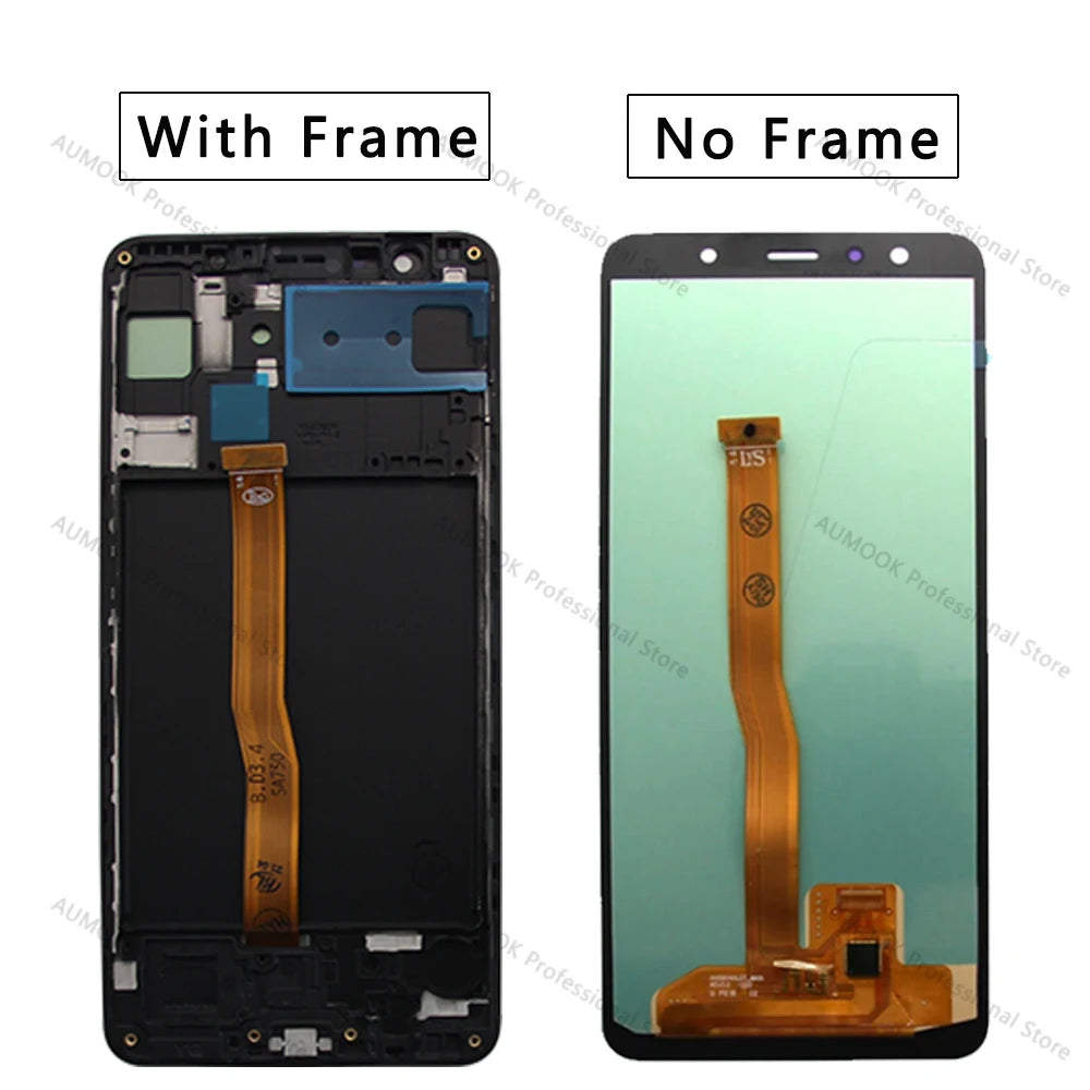 New Tested LCD For Samsung A7 2018 Display SM-A750F LCD A750G Display Touch Screen Digitizer For Samsung A7 2018 LCD Replacement