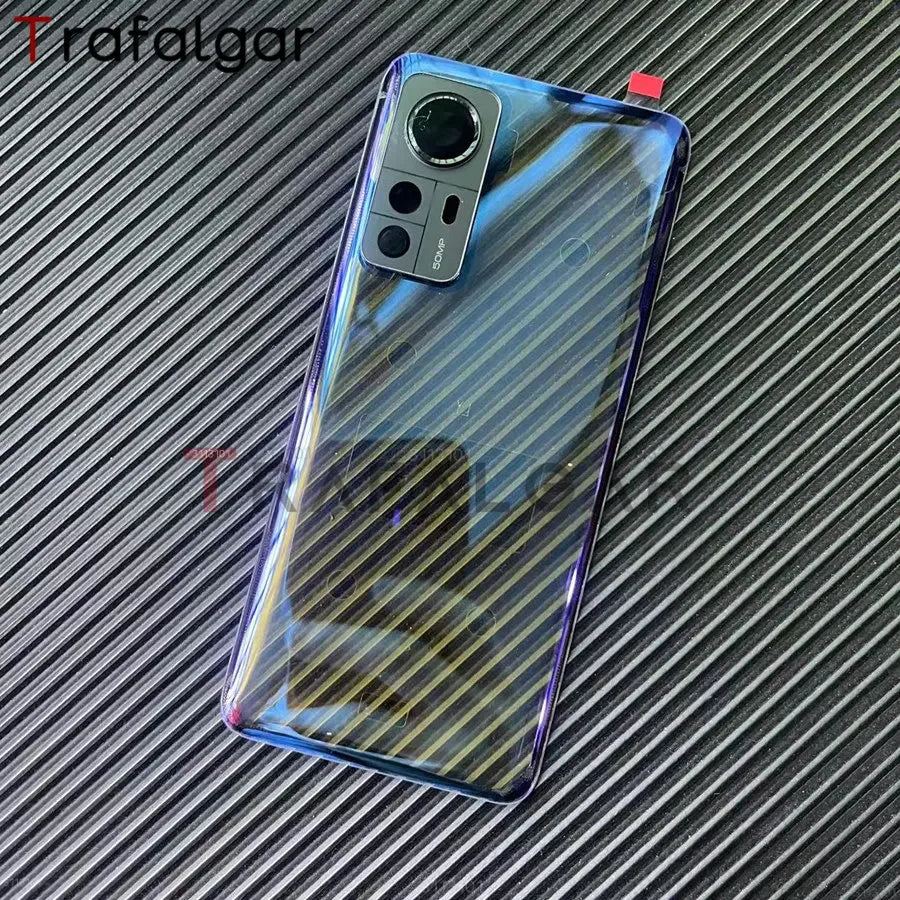 For Xiaomi 12 12X Battery Back Cover Glass Panel Rear Housing Case With Camera Lens Replacement+Adhesive 2201123G 2201123C