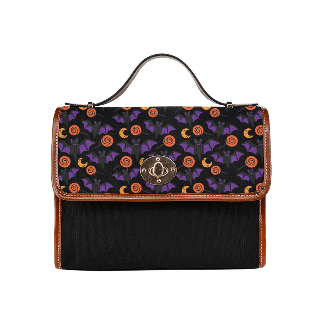 Waterproof Canvas Bag-Brown (All Over Print) (1641)