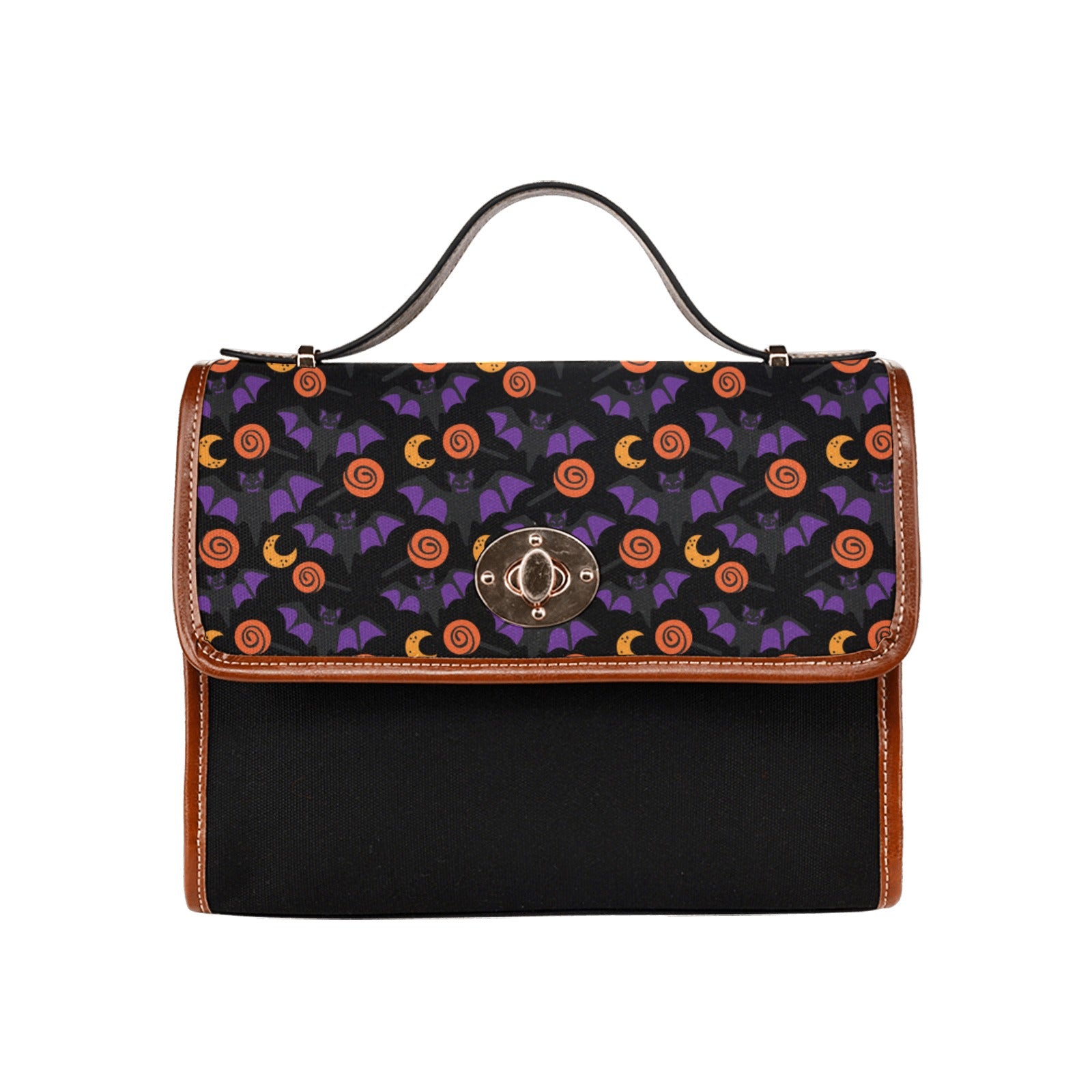 Waterproof Canvas Bag-Brown (All Over Print) (1641)