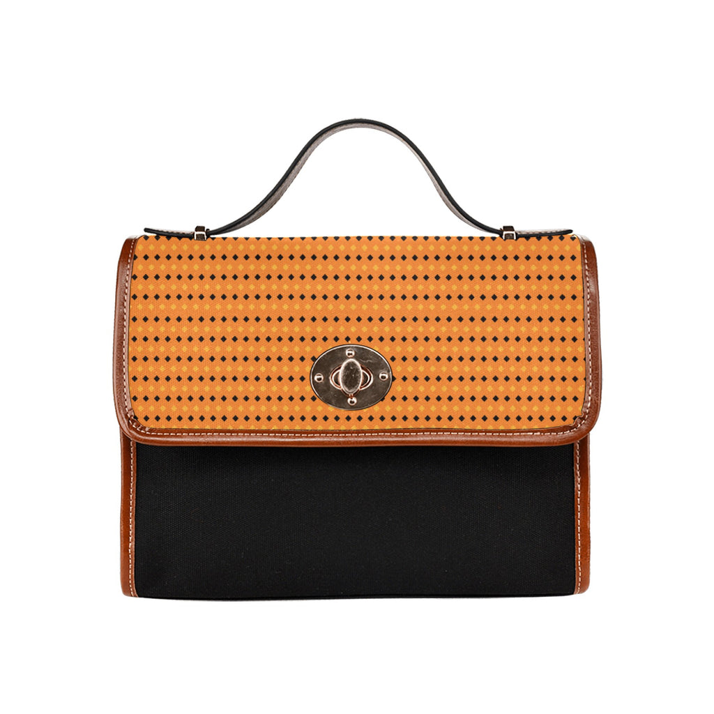 Waterproof Canvas Bag-Brown (All Over Print) (1641)