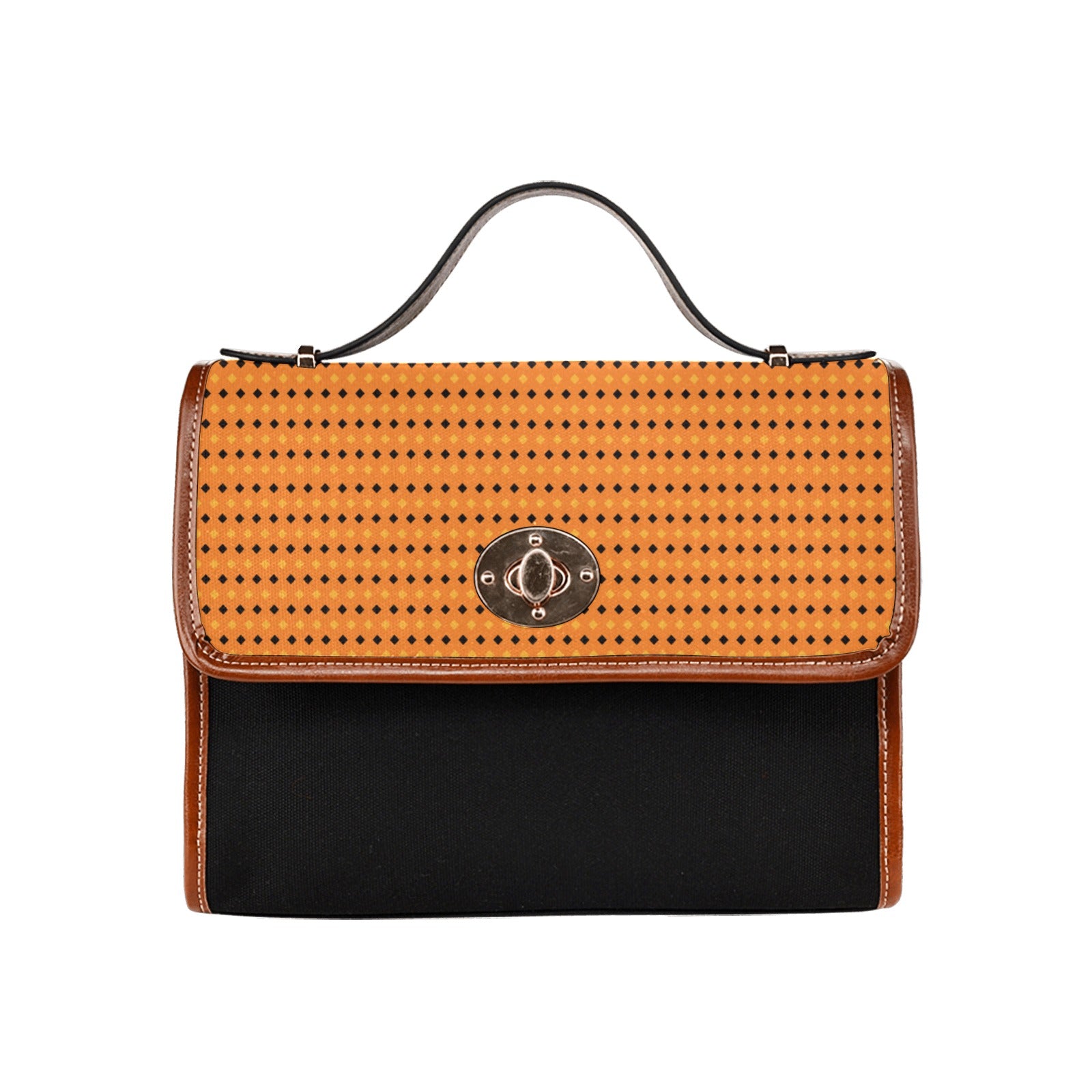 Waterproof Canvas Bag-Brown (All Over Print) (1641)