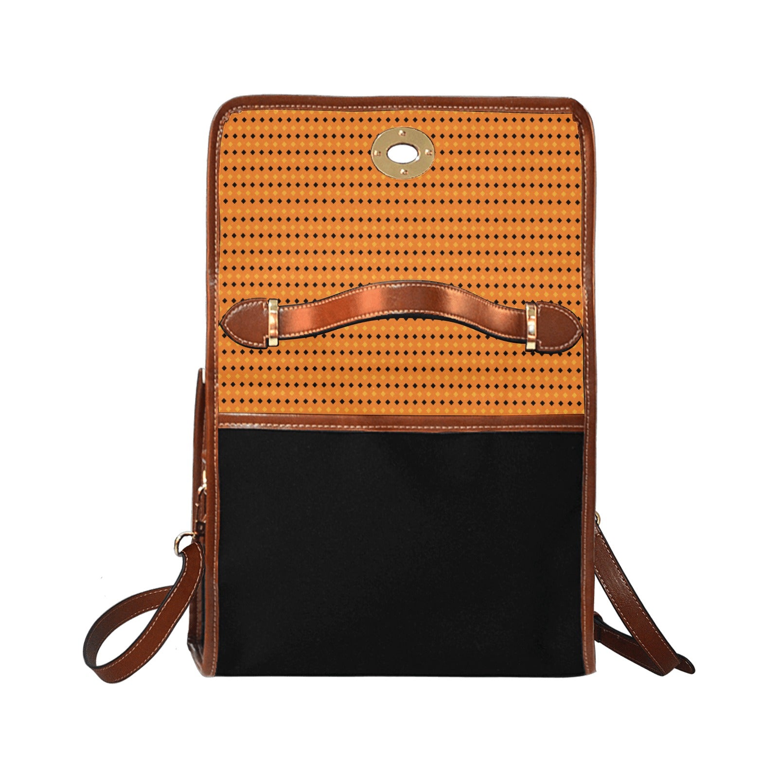 Waterproof Canvas Bag-Brown (All Over Print) (1641)
