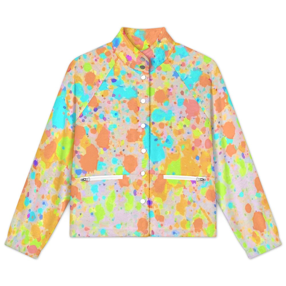 Women's Stand Collar Plush Jacket