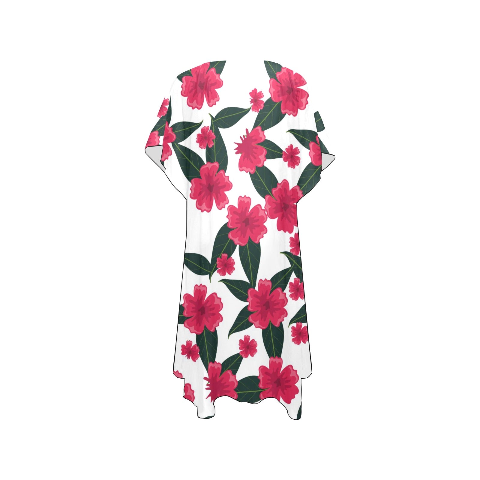 Mid-Length Side Slits Chiffon Cover Up (H50)